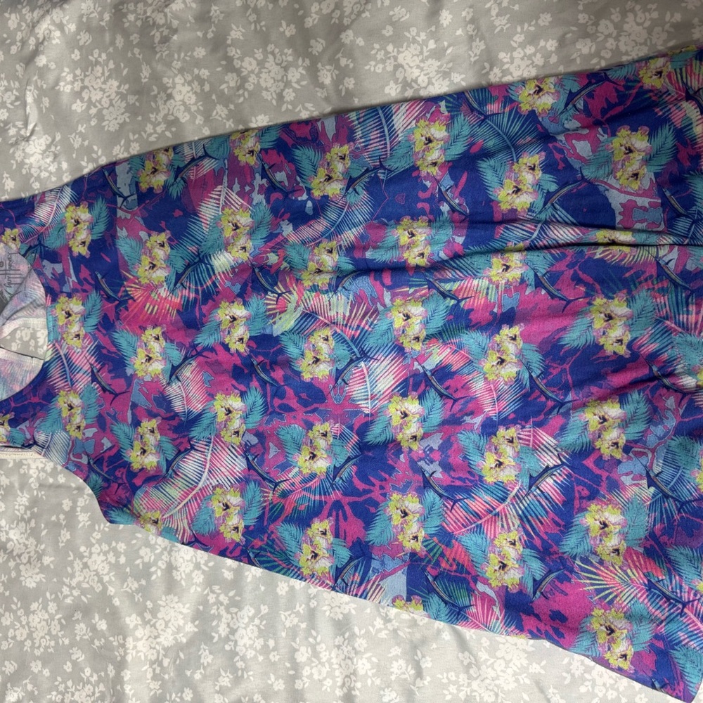 Guy Harvey Multicolor Tropical Print Top